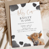 Heilige Kuh ich bin eine Highland Kuh 1. Geburtsta Einladung