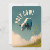 Heilige Kuh Ich bin eine Niedliche Einladung zum 1 (Rückseite)