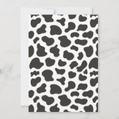 Heilige Kuh Ich bin eine rosa Blumenfarm Geburtsta Einladung (Rückseite)