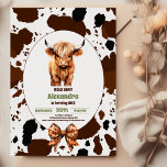Heilige Kuh Ich bin eine Terrakotta Kariert Geburt Einladung<br><div class="desc">Mit unserem bezaubernden "Holy Cow I'm One Cow Girl 1st Birthday Invitation" feiert Ihr kleines Cowgirl sein erstes Rodeo! Sättige dich, Partner! Es ist Zeit, in einem Geburtstagsspass zu brillen, während wir das erste Jahr deines kleinen mit einer Cowgirl-Drehung feiern. Unsere "Heilige Kuh I'm One Cow Girl 1st Birthday Invitation"...</div>