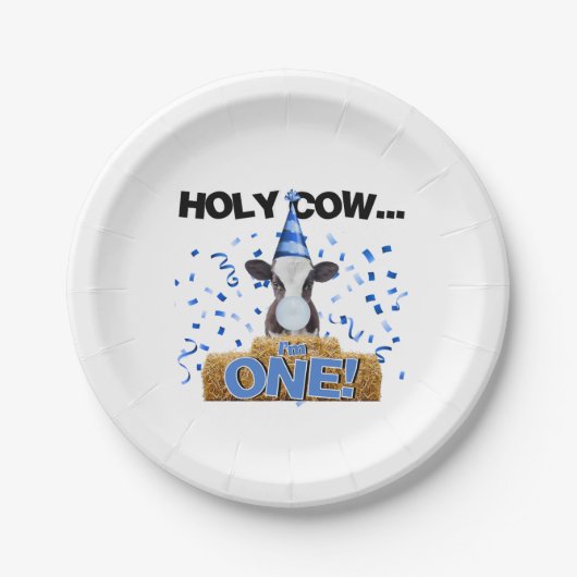 Heilige Kuh, ich bin eins Pappteller (Vorderseite)