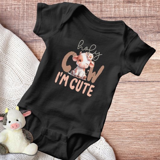 Heilige Kuh, ich bin Niedlich Baby Strampler