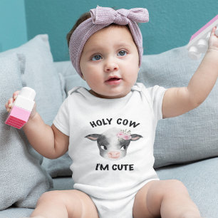 Heilige Kuh Ich bin Niedlicher Baby Bodysuit Strampler