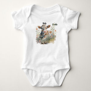 "Heilige Kuh, ich bin süß!" Individuell Baby Strampler