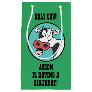 Heilige Kuh Jemand hat einen Geburtstag Kleine Geschenktüte