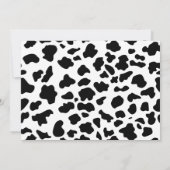 Heilige Kuh Karikaturen Ich bin ein Cowgirl 1. Geb Einladung (Rückseite)