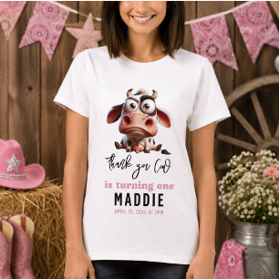 Heilige Kuh Karikaturen Ich bin ein Cowgirl 1. Geb T-Shirt