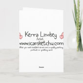 Heilige Kuh-lustiges Spaß-Freundschafts-Fräulein Karte (Rückseite)