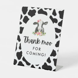 Heilige Kuh Mädchen Geburtstag Vielen Dank Moo für Sockelschild
