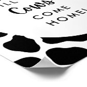 Heilige Kuh, Party bis die Kühe kommen Zuhause unt Poster (Ecke)