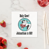 Heilige Kuh Personalisiert 60. Geburtstagsparty Na Serviette (Beispiel)