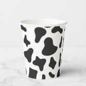 Heilige Kuh Pink Daisy Kuh Print Birthday Pappbecher (Rückseite)