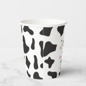 Heilige Kuh Pink Daisy Kuh Print Birthday Pappbecher (Rechts)