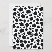 Heilige Kuh Pink Floral Girl Geburtstag Einladung (Rückseite)