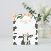 Heilige Kuh Pink Gingham Flora Zeitkapsel Nachrich (Stehend Vorderseite)