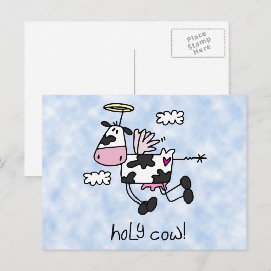 Heilige Kuh! Postkarte (Vorne/Hinten)