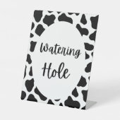 Heilige Kuh Print Birthday Watering Hole Zeichen Sockelschild (Vorderseite)