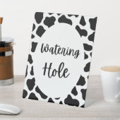 Heilige Kuh Print Birthday Watering Hole Zeichen Sockelschild (In SItu)