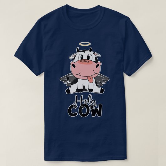 Heilige Kuh Pun Niedlich Kawaii Manga Rind Himmlis T-Shirt (Design vorne)