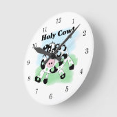 Heilige Kuh Runde Wanduhr (Winkel)