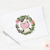 Heilige Kuh! Runder Aufkleber (Umschlag)