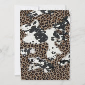 Heilige Kuh Rustikaler Western Sonnenblume Baby Du Einladung (Rückseite)