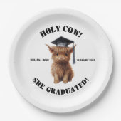 Heilige Kuh! Sie/er hat Party gemacht Pappteller (Vorderseite)