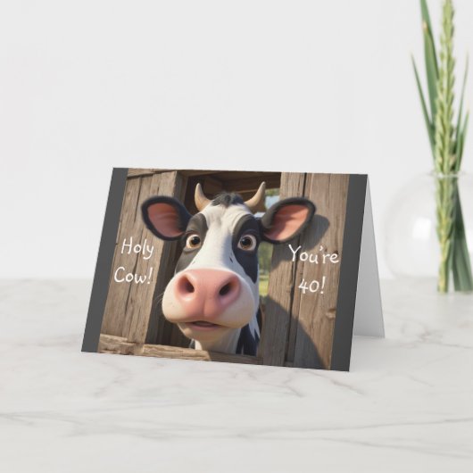 Heilige Kuh Sie sind 40 Karte (Vorderseite)