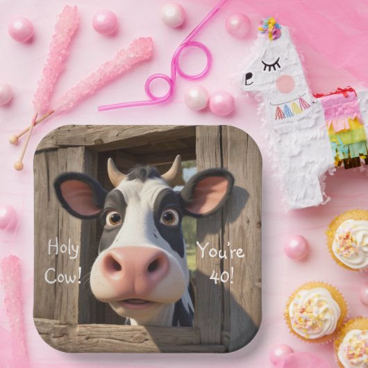 Heilige Kuh Sie sind 40 Pappteller (Party)