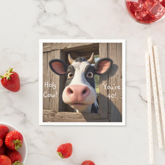 Heilige Kuh Sie sind 40 Serviette (Beispiel)