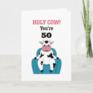 Heilige Kuh Sie sind 50 60 70 Funny Sarcastic Gebu Karte