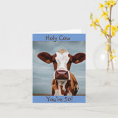 Heilige Kuh Sie sind 50 Karte (Gelbe Blume)