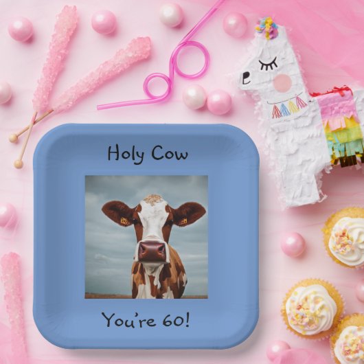 Heilige Kuh Sie sind 60 Pappteller (Party)