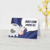 Heilige Kuh Sie sind 70 komisch über dem Hügel Geb Karte (Gelbe Blume)