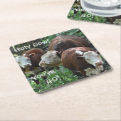 Heilige Kuh sind Sie 40 Rechteckiger Pappuntersetzer (angewinkelt)