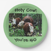 Heilige Kuh sind Sie Pappteller 40 (Vorderseite)