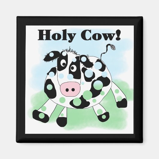 Heilige Kuh-T-Shirts und Geschenke Magnet (Vorne)