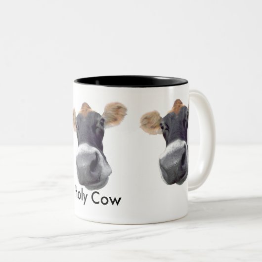 Heilige Kuh-Tasse Zweifarbige Tasse (VorderseiteRechts)