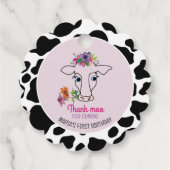 Heilige Kuh Vielen Dank Geschenkanhänger (Rückseite)