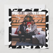 Heilige Kuh Weihnachts-Foto Cowhide Pattern (Rückseite)