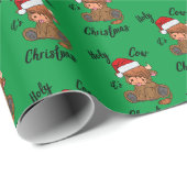 Heilige Kuh, Weihnachtsverpackungspapier Geschenkpapier (Rolleneckpunkt)