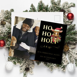 Heilige Kuh Weihnachtszeit Foto Folien Feiertagspostkarte