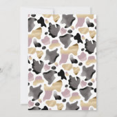 Heilige Kuh Western 1. Geburtstagsmädchen Einladun Einladung (Rückseite)