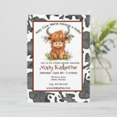 Heilige Kuh, wir haben ein Baby Einladung (Stehend Vorderseite)