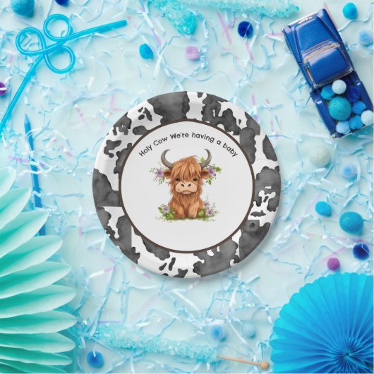 Heilige Kuh, wir haben ein Baby Pappteller (Party)