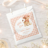 Heilige Kuh, wir haben ein rustikales Baby Peach K Geschenktütchen (Ausgeschnitten)