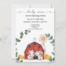 Heilige Kuh, wir haben eine Babydusche mit Zwillin