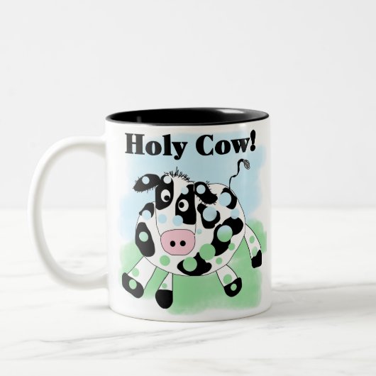 Heilige Kuh Zweifarbige Tasse (Links)