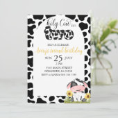 Heilige Kuh Zweiten Geburtstag Einladung (Stehend Vorderseite)