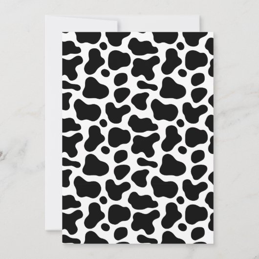 Heilige Kuh Zweiten Geburtstag Einladung (Rückseite)